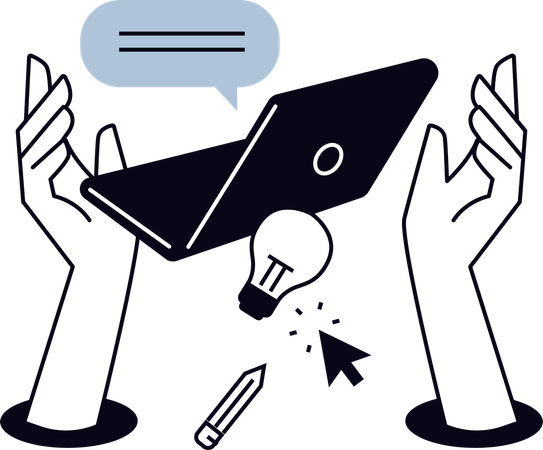 Discussions en ligne  Illustration