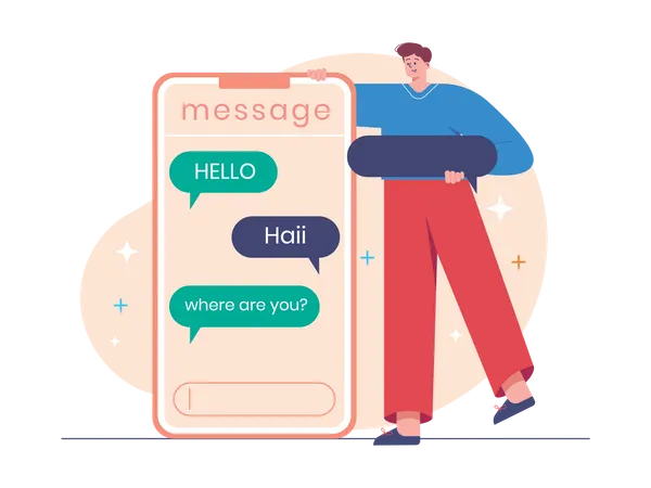 Chatting app  Illustration