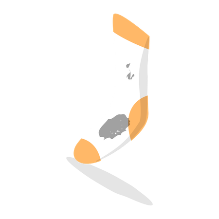 Chaussette sale  Illustration