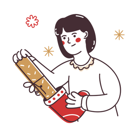 Chaussettes de Noël  Illustration