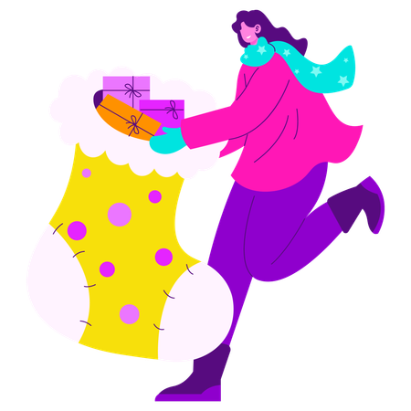 Chaussettes de Noël  Illustration