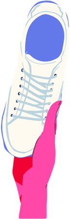 Chaussures de sport blanches  Illustration