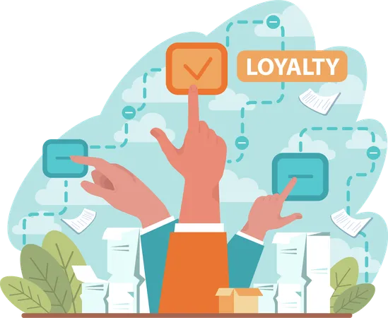 Check employee loyalty  Illustration