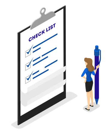 Check List  Illustration