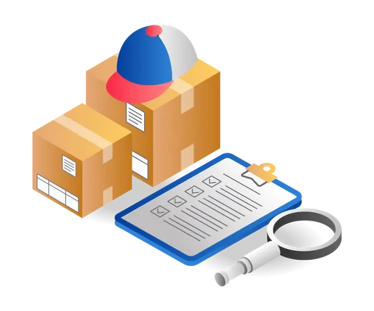 Check shipment inventory  Illustration