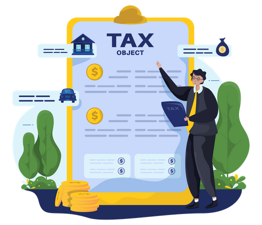 Checking tax object  Illustration