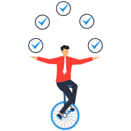 Checklist for completed tasks  Illustration