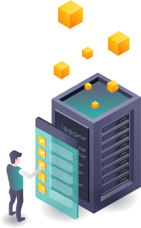 Checklist for Data Analysis in Server Technology  Illustration