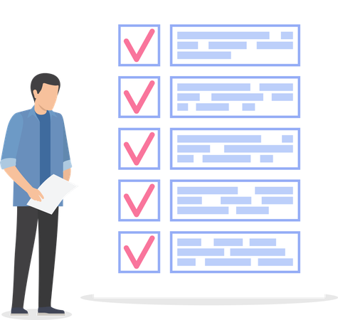 Checklist management  Illustration