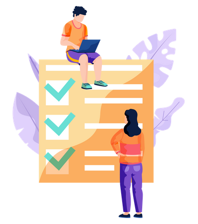 Checkliste  Illustration