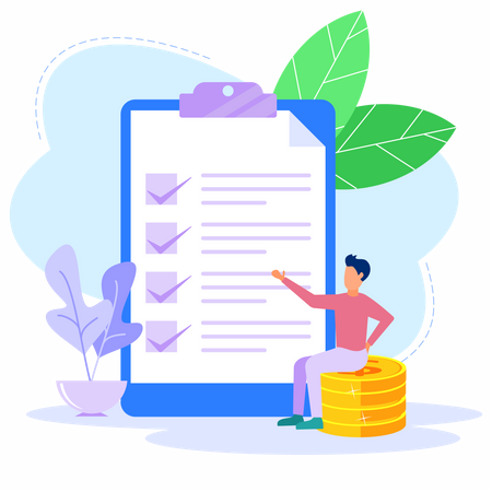 Checkliste für Unternehmen  Illustration