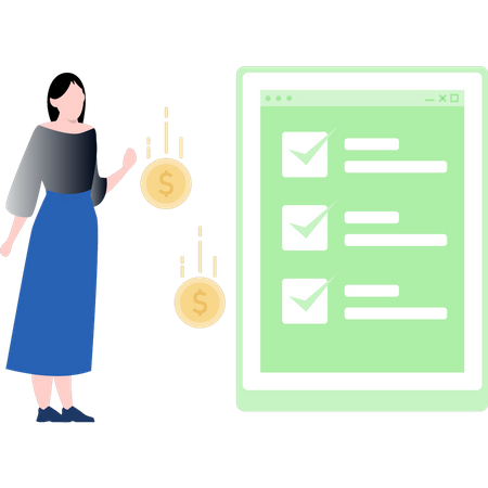 Checkliste für Unternehmen  Illustration