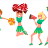 illustrations of cheerleading