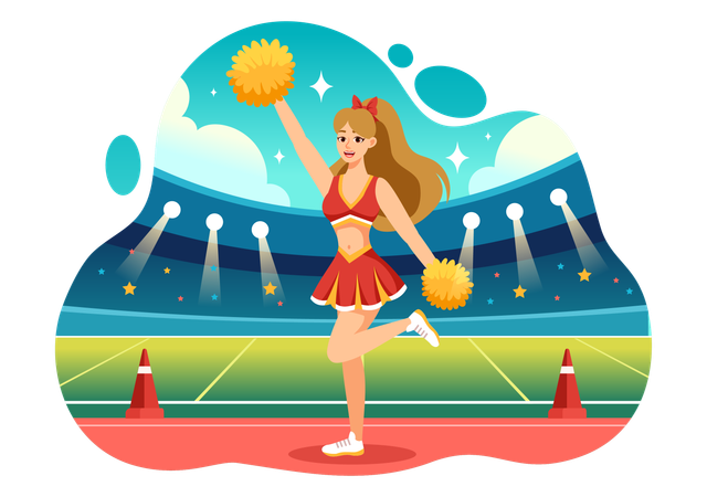 Cheer Team  Illustration