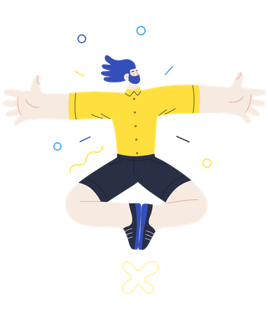 Cheerful boy Illustration