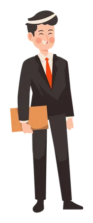 Cheerful businessman Illustration