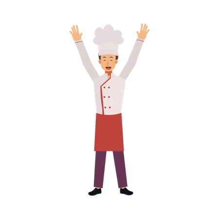Cheerful Chef Illustration