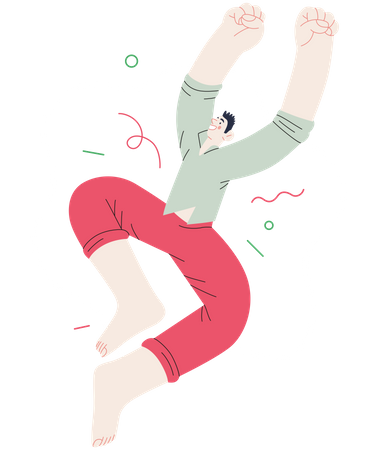 Cheerful man  Illustration