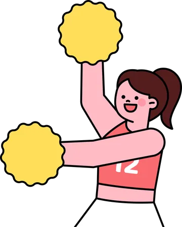 Cheerleader  Illustration
