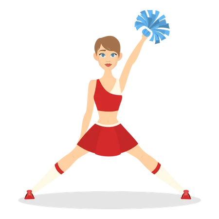 Cheerleader Dancing  Illustration