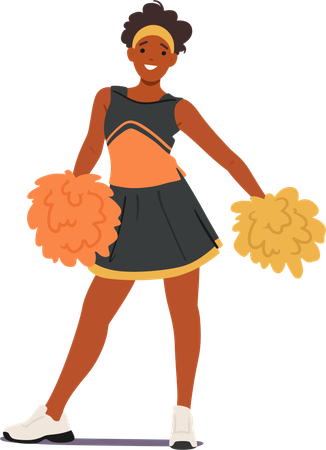 Cheerleader Girl  Illustration