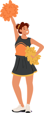 Cheerleader Girl  Illustration