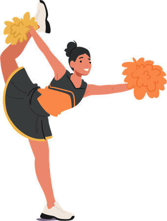 Cheerleader Girl  Illustration