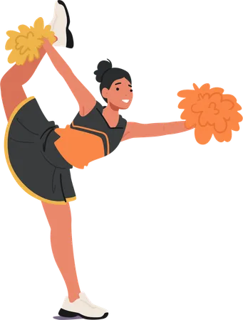 Cheerleader Girl  Illustration