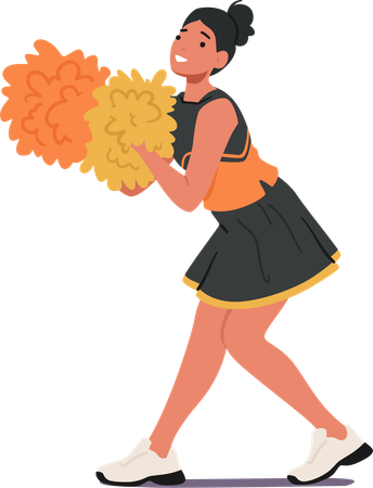 Cheerleader Girl  Illustration