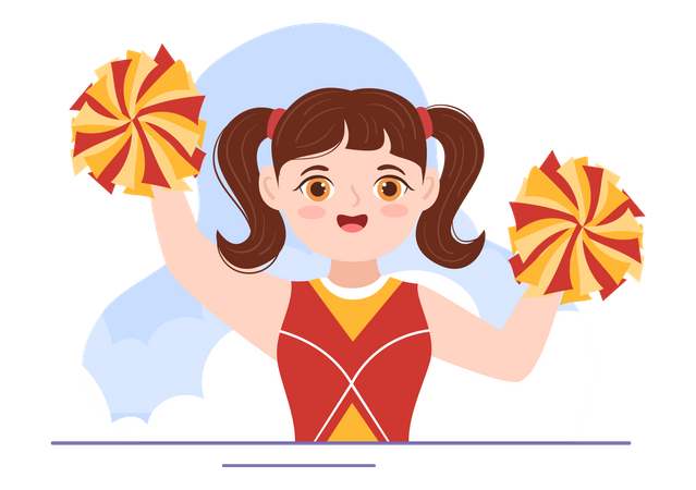 Cheerleader  Illustration