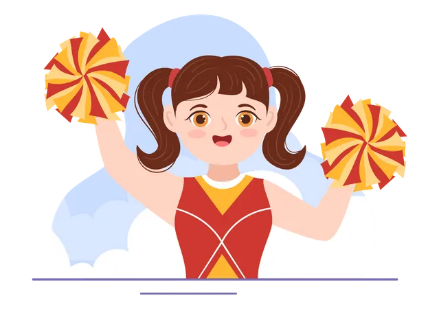 Cheerleader  Illustration