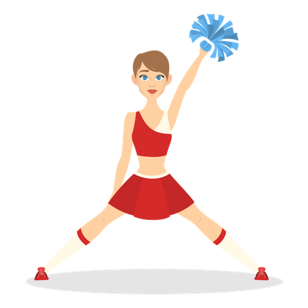 Cheerleader tanzen  Illustration