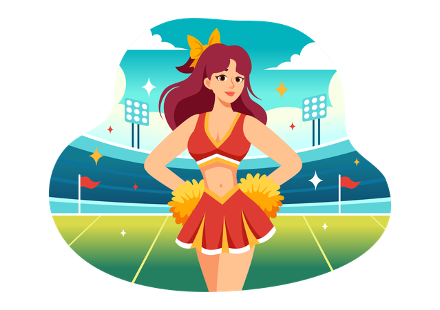 Cheerleading Squad  Illustration