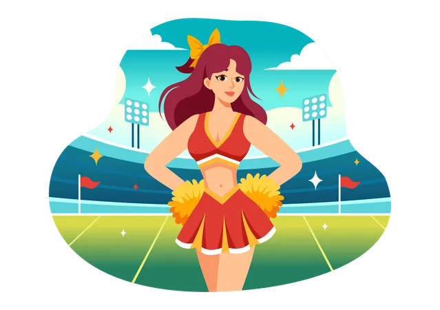 Cheerleading Squad  Illustration