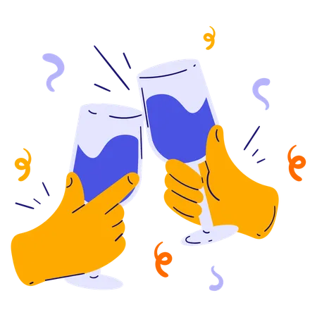 Cheers  Illustration