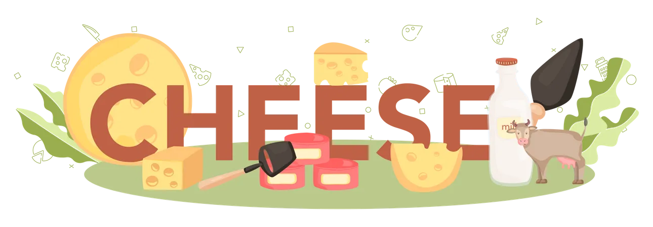 Cheese production  Illustration