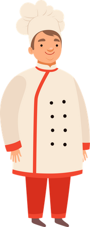 Chef americano  Ilustração