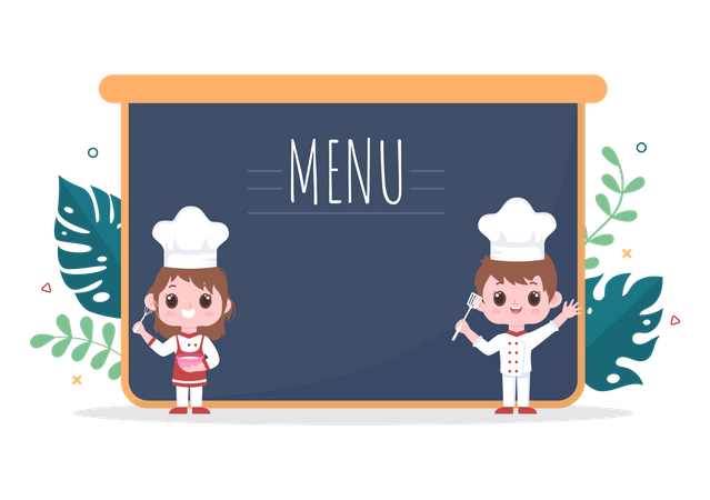 Chef Cartoon Character Illustration  Illustration