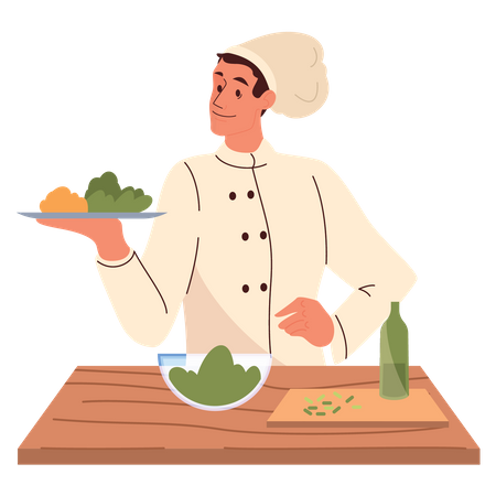 Chef de cozinha  Ilustração