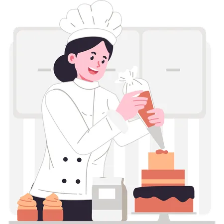 Chef Vector Character Illustration Illustration
