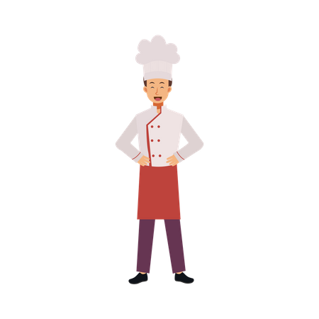 Chef feliz  Ilustração