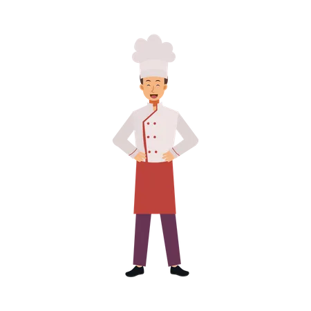 Chef feliz  Ilustração