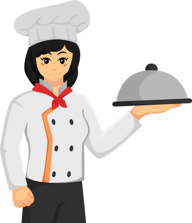 Chef feminina  Ilustração