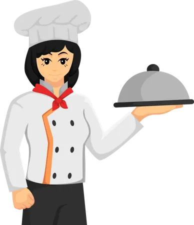 Chef feminina  Ilustração