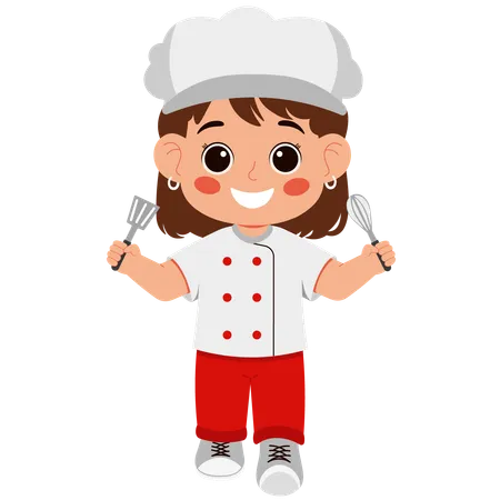 Femme chef  Illustration