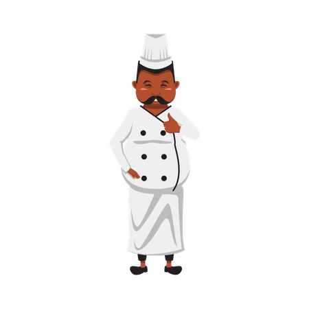 Chef masculino  Ilustração