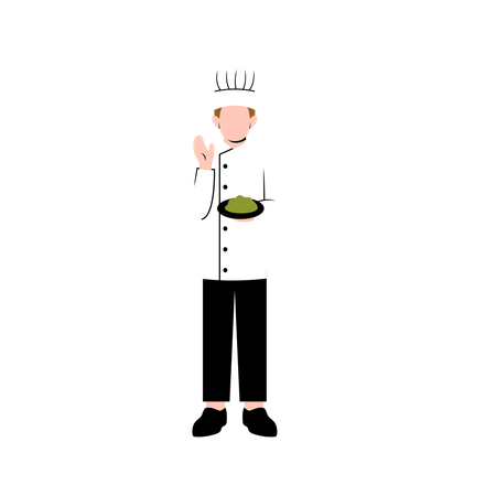 Chef masculino  Ilustração