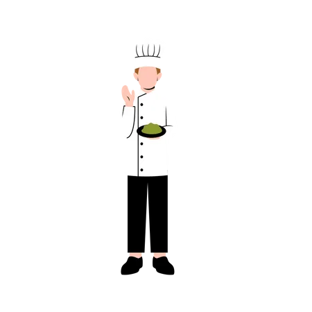 Chef masculino  Ilustração