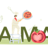 illustration for pizza cook