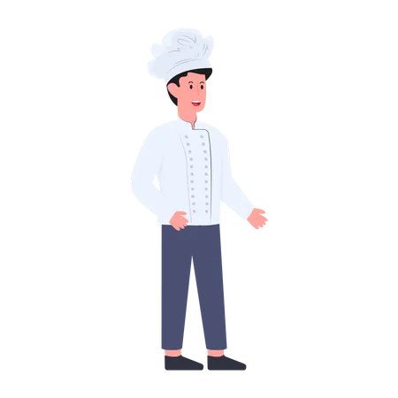 Chef masculino  Ilustración